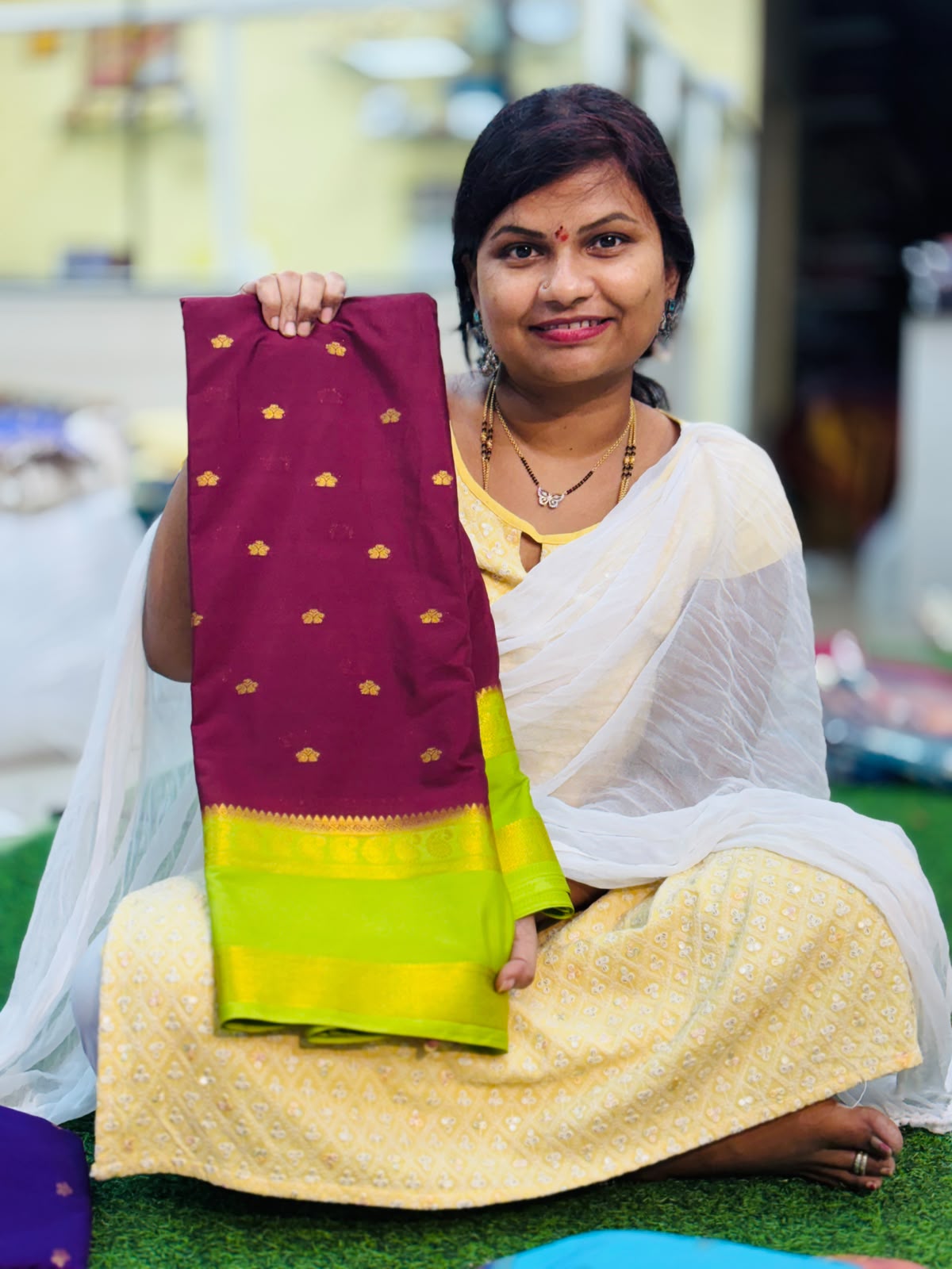 Mysore crepe Sarees