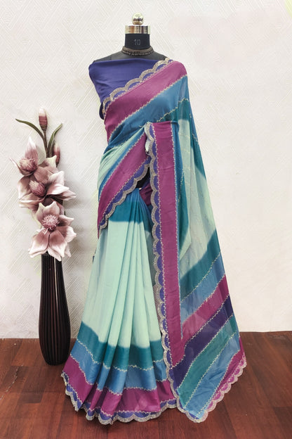 Designer Rainbow sarees