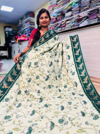 Pastel Pichwai peacock Borders