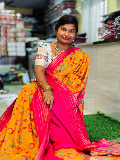 Mashroom Silk Sarees ( unstitched )