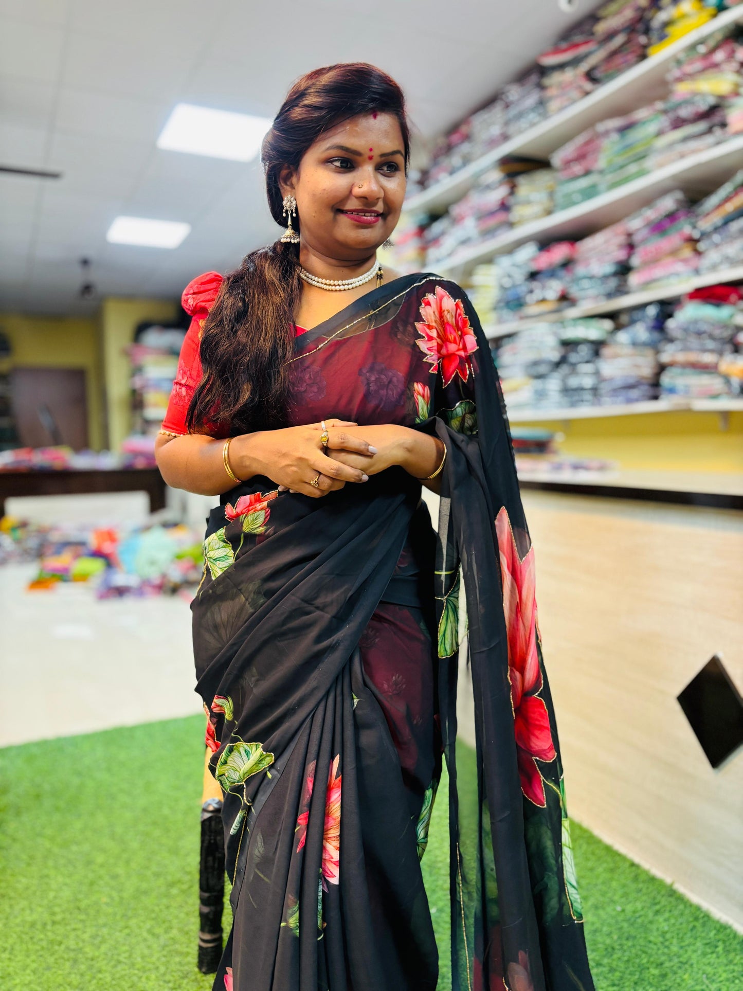 Tabby chiffon handwork