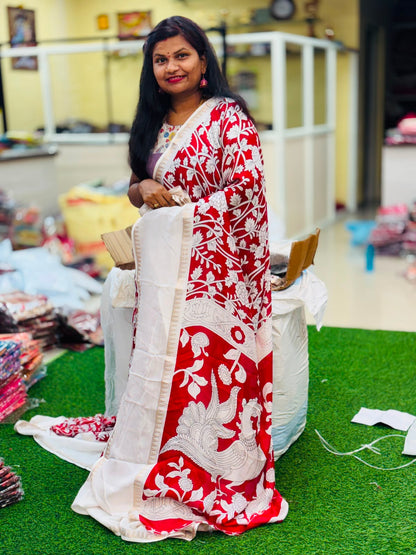 Kalamkari Mashmellow Saree
