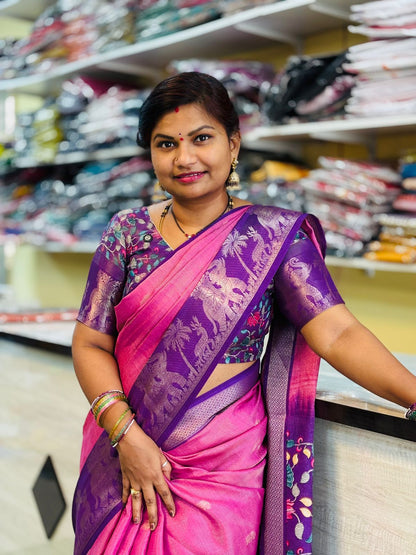 Uppada tissue Pattu silk