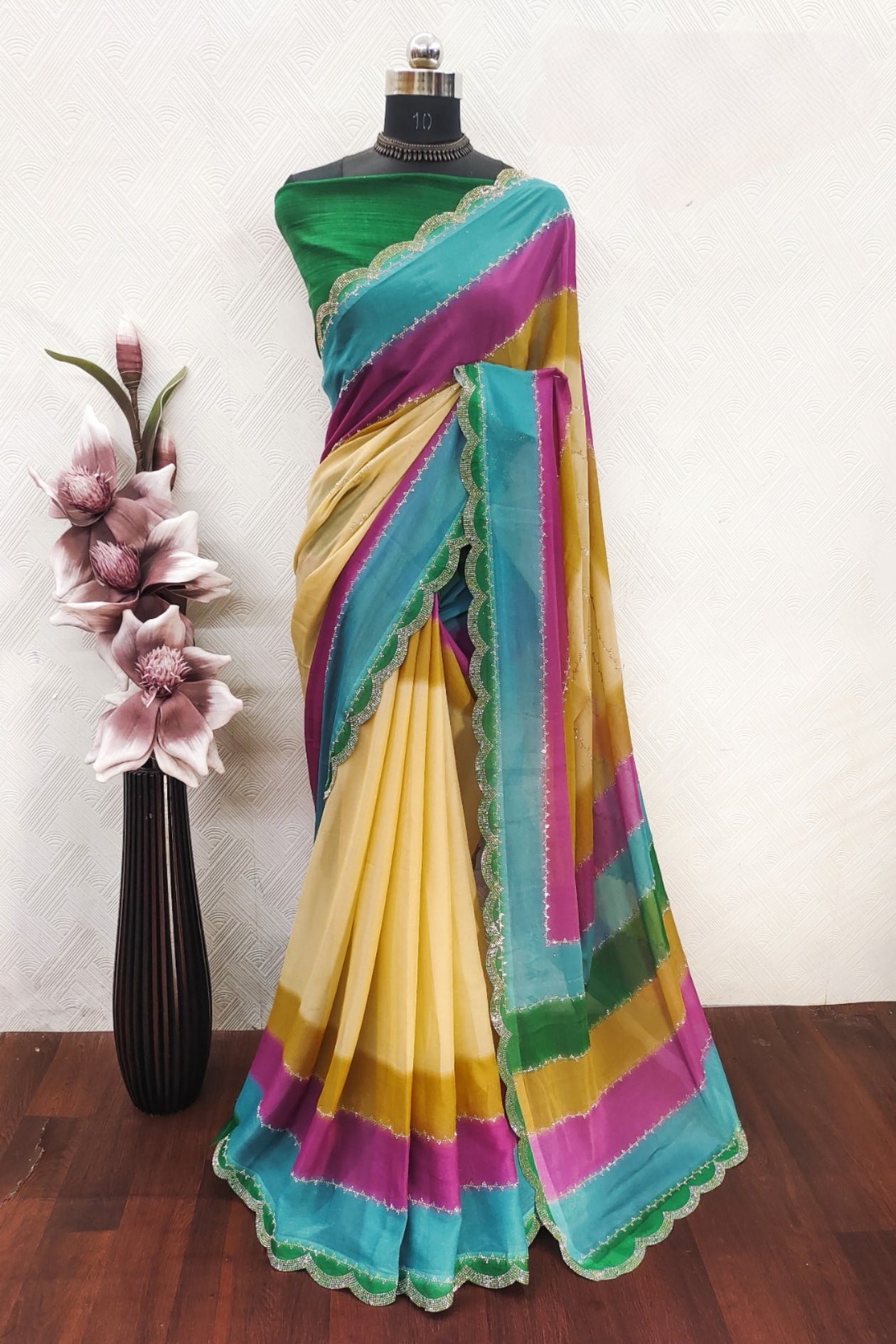 Designer Rainbow sarees