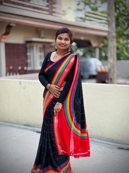 Rainbow chiffon georgettes