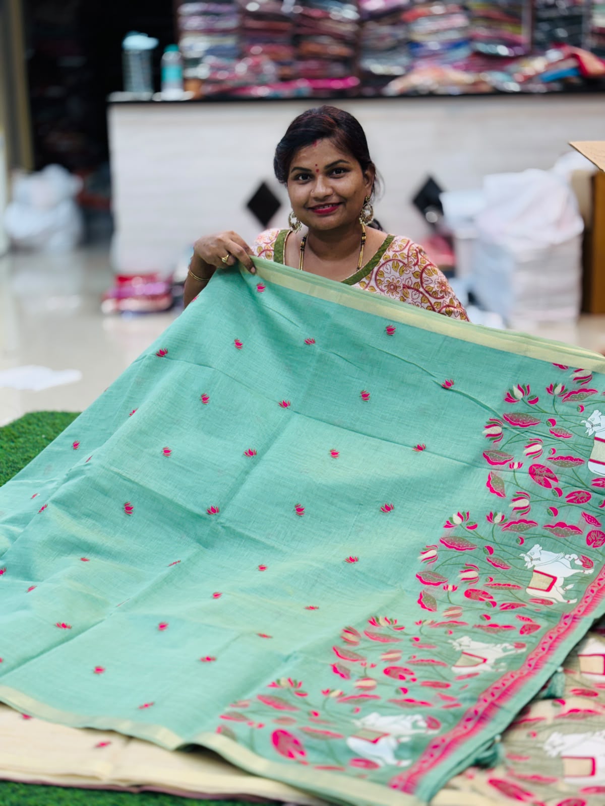 Handloom Lenin jamdani