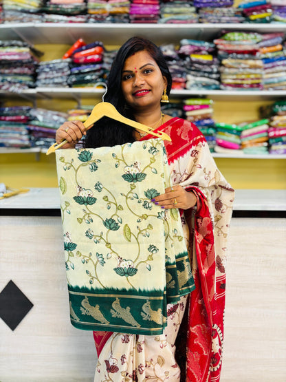 Pastel Pichwai peacock Borders