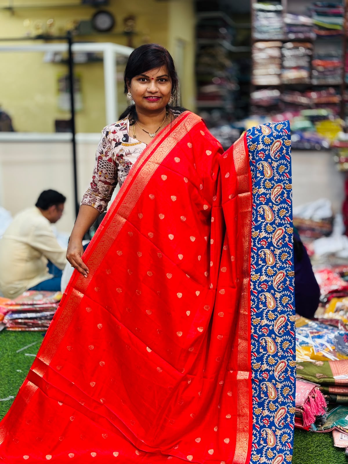 Kanchi Silk Sarees - Red
