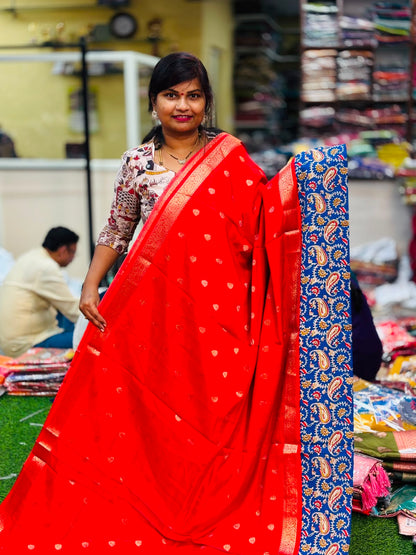 Kanchi Silk Sarees - Red