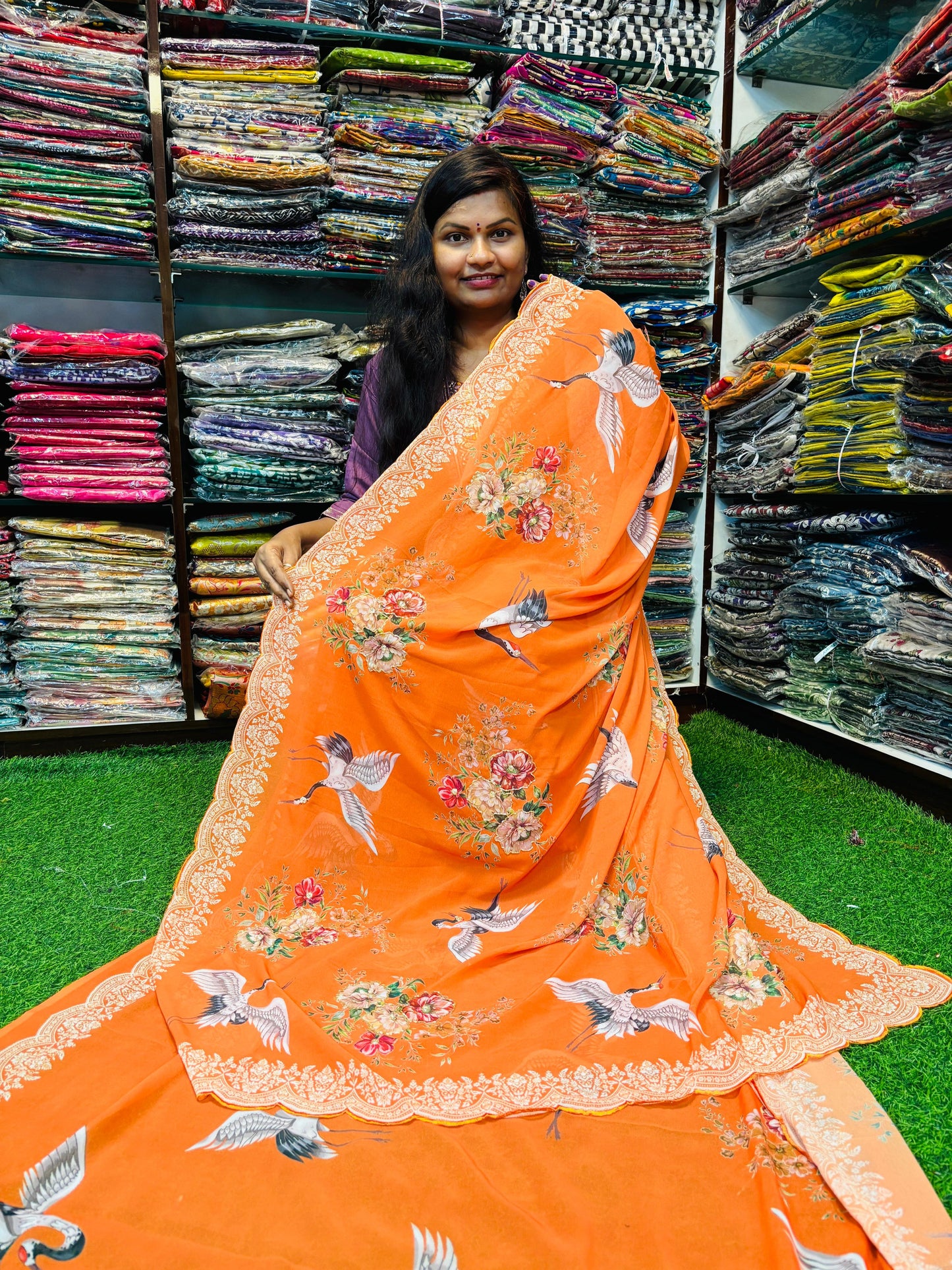 Georgette Cutwork