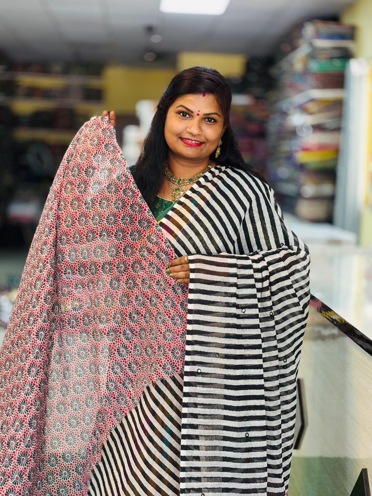Premium Lenin Cotton Saree