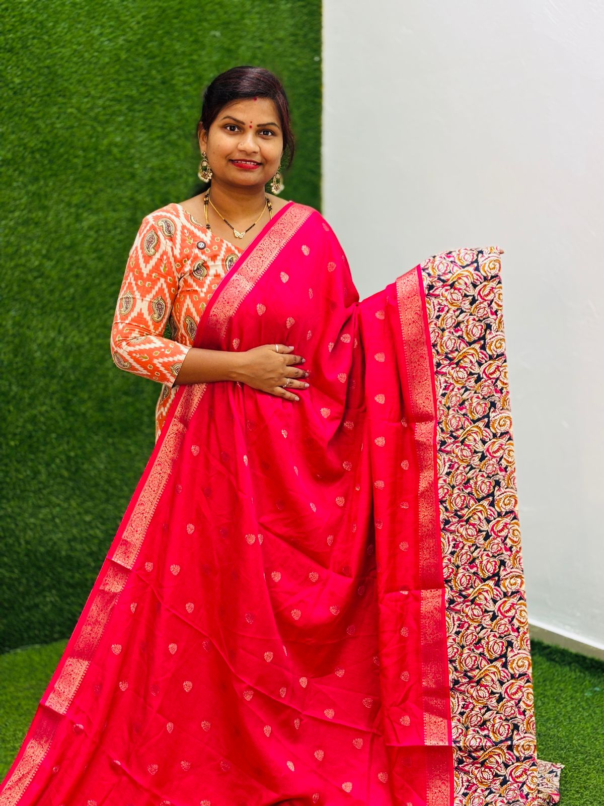 Banarasi Mangalagiri Saree