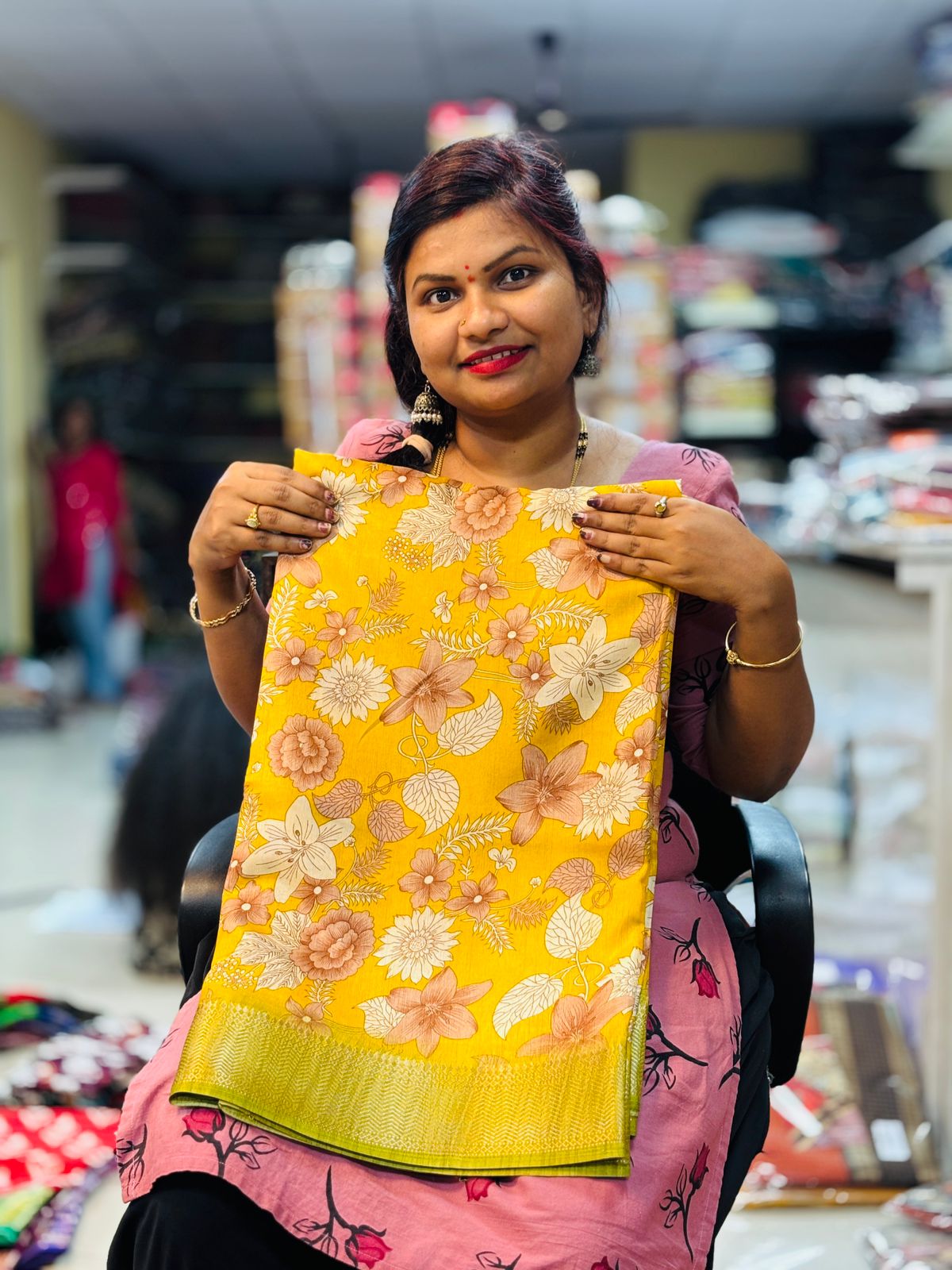 Crepe Silk Sarees ( unstitched )
