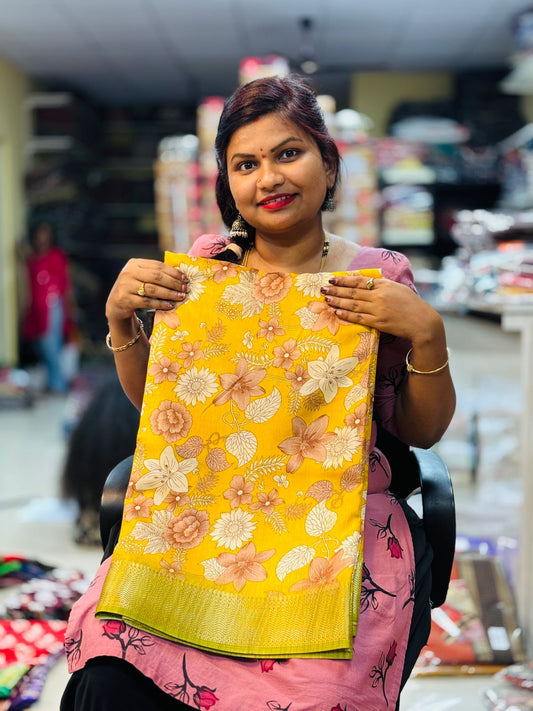 Crepe Silk Sarees ( unstitched )