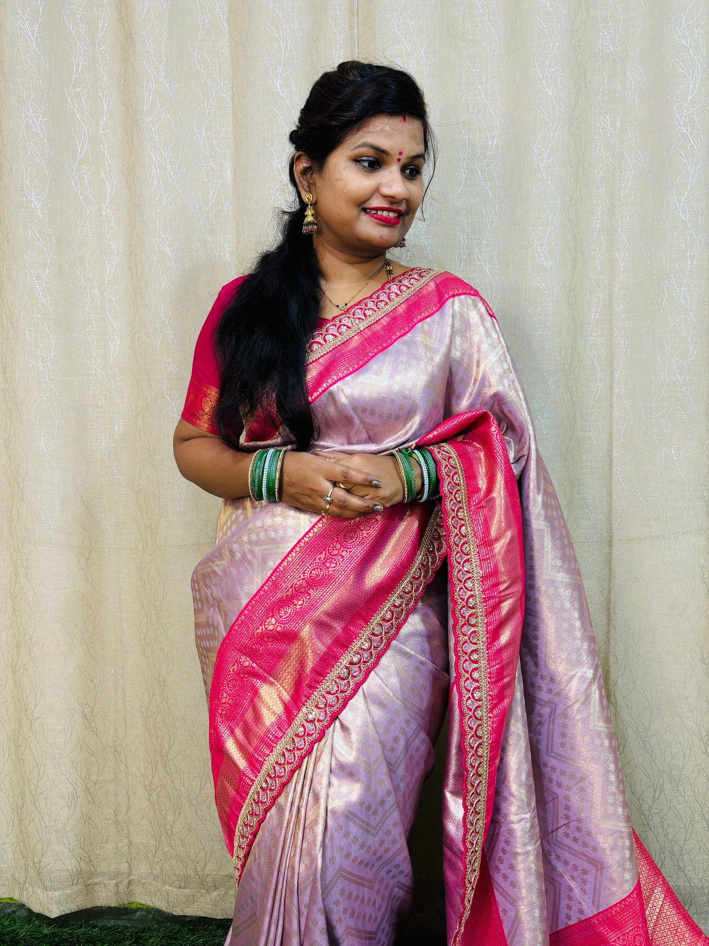 Semi Banarasi Pattu