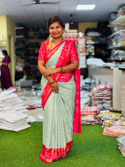 Bandej Crepe Silk Sarees