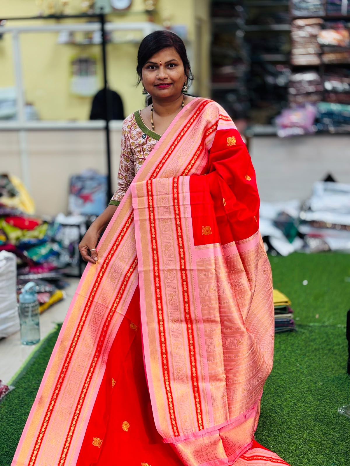Semi Kanchi Gadwal Sarees