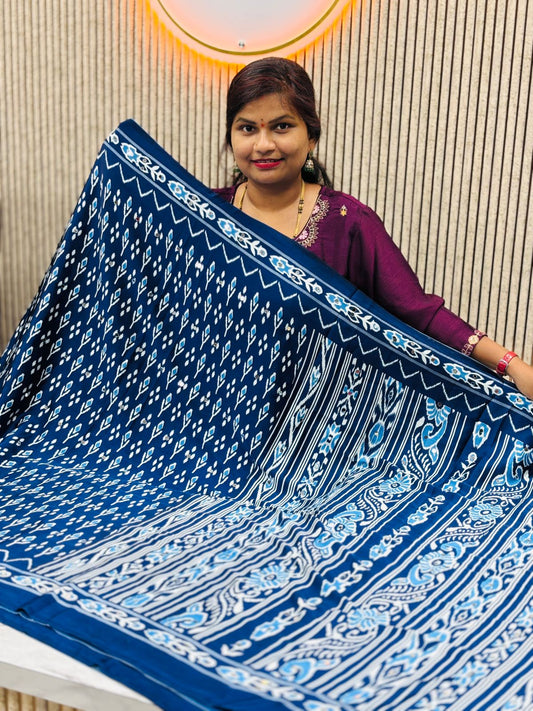 Azrak Model Silk Saree