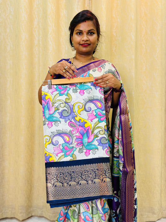 Kalamkari Kanchi Weaving