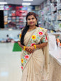 Space Cutwork Embroidery Saree