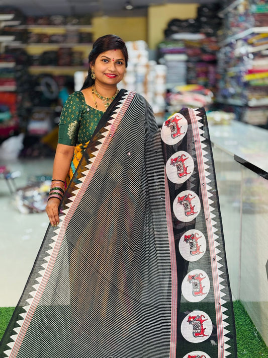 Premium Lenin Cotton Saree
