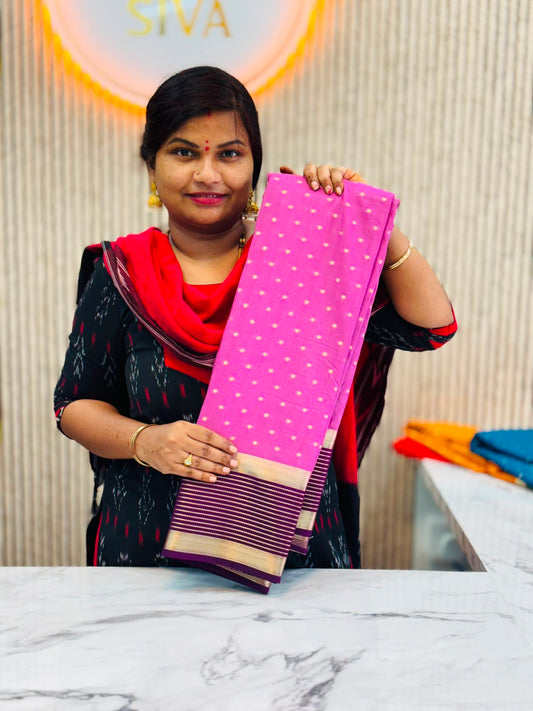 Semi Mysore Crepe Sarees