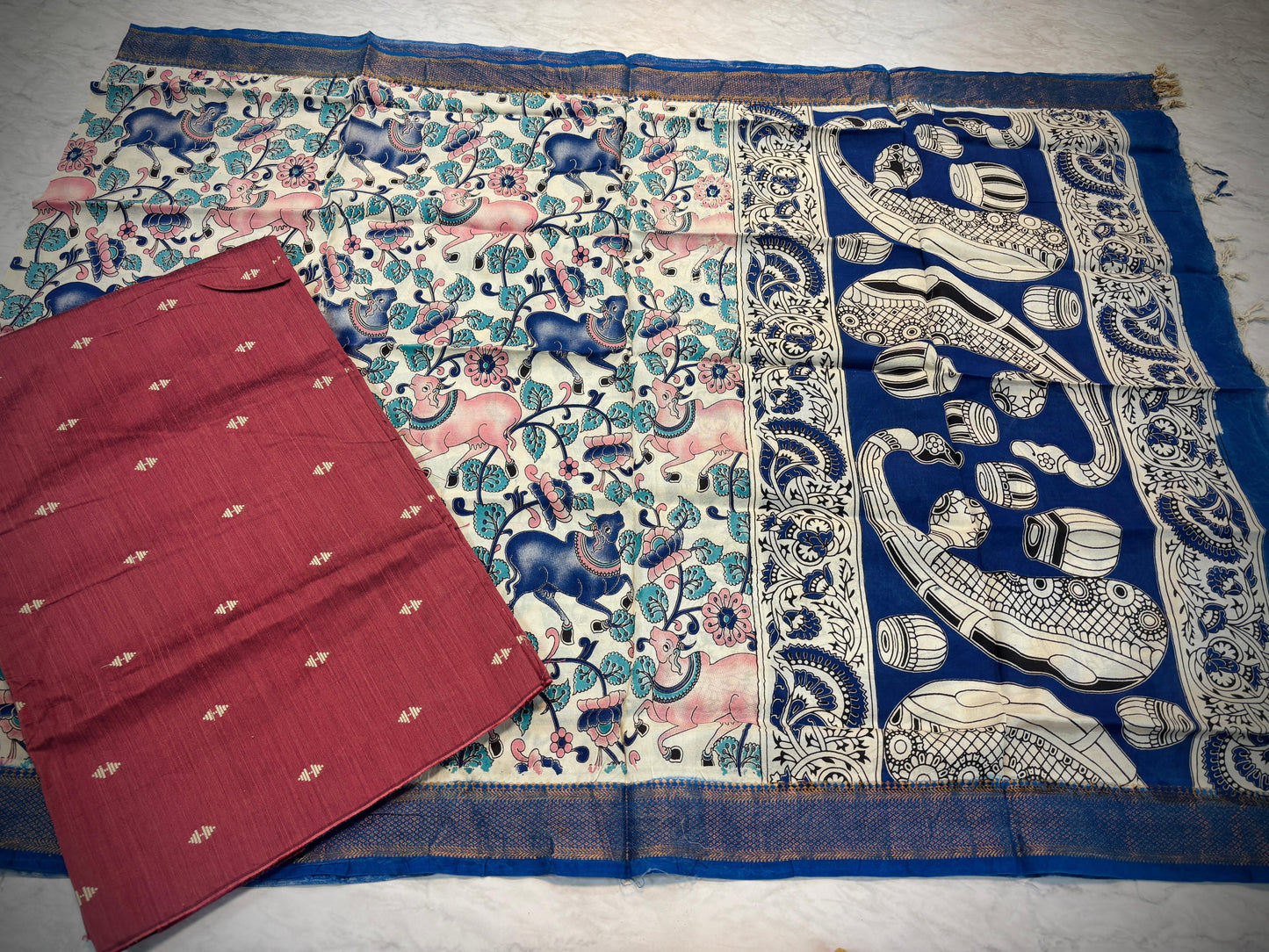 2 Piece Kalamkari Dress materials