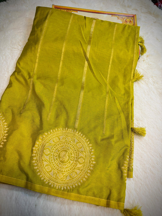 Raw Mango Pattu saree