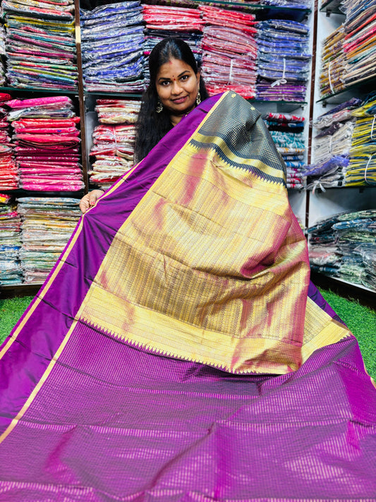 Vintage Gadwal Pattu sarees