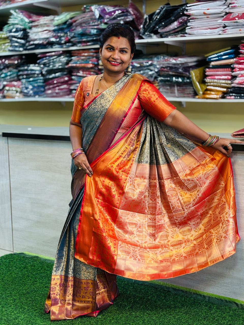 Semi Kanchi Pattu Sarees