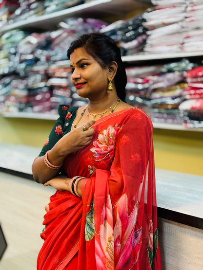 Tabby chiffon handwork