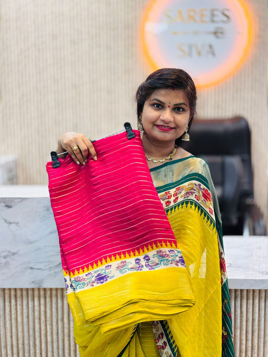 Dola crepe Zari weavings