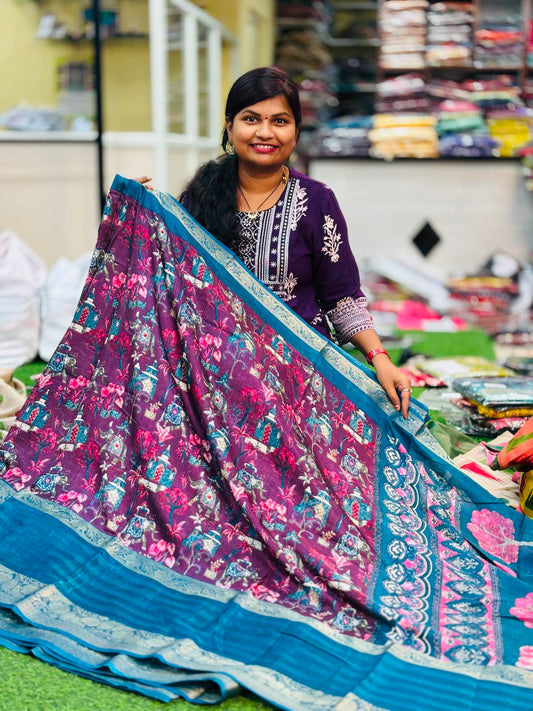 Madhubani Soft Silk Saree
