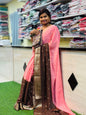 Chocolate Chinnon Saree