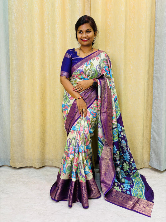 Kalamkari Kanchi Weaving