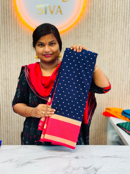 Semi Mysore Crepe Sarees