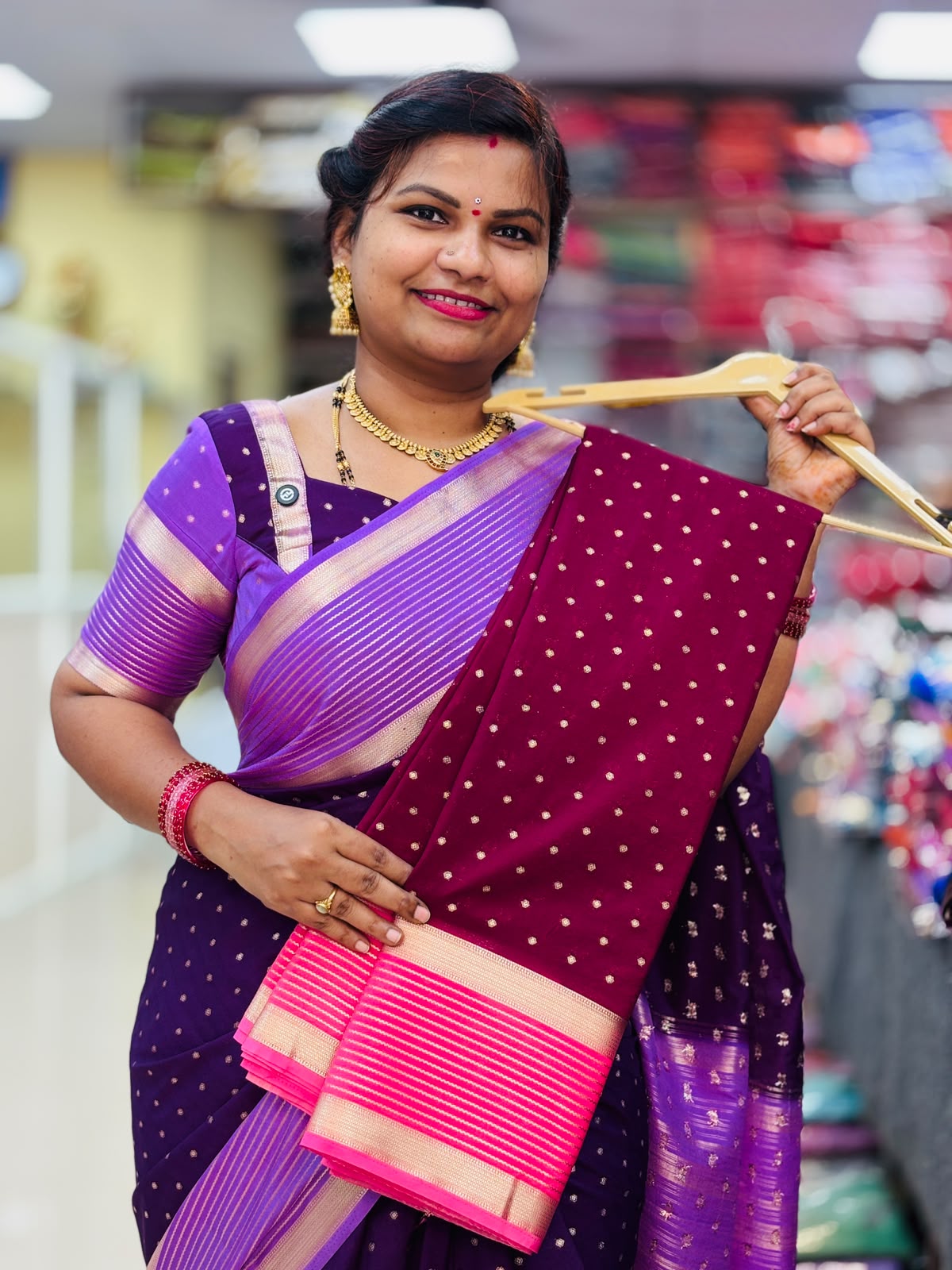 Semi Mysore Crepe Sarees