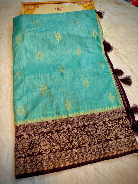 Raw Mango Pattu saree