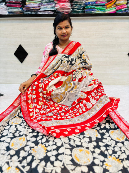 Kalamkari Maheswari silk
