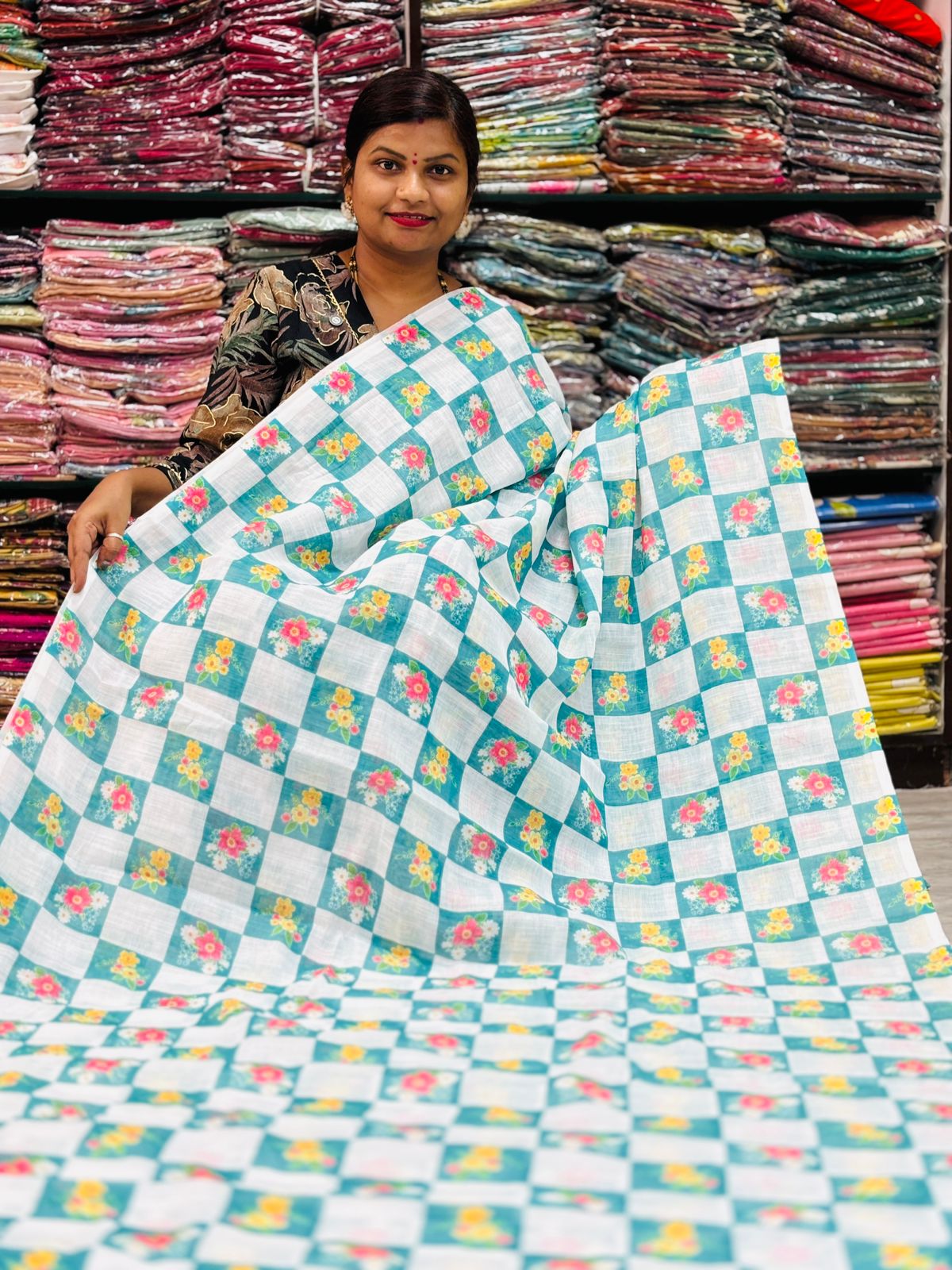 Lenin Designs in checks 
Floweral print