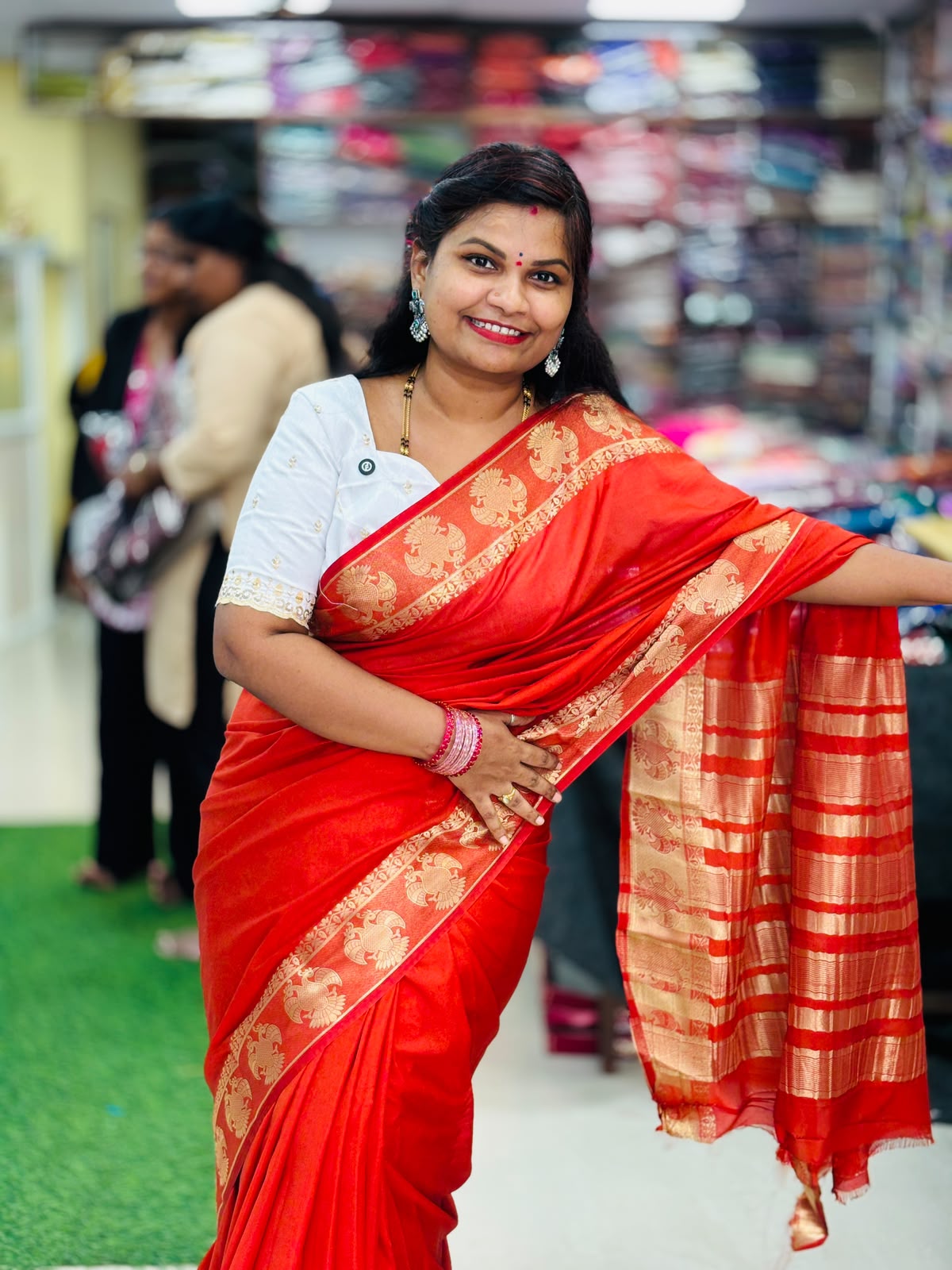 Semi Mysore Georgette Crepe Sarees