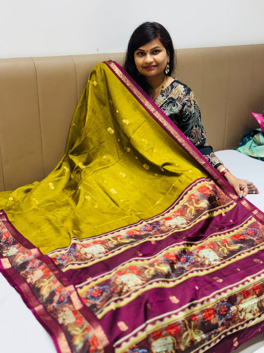 Madhubani Silk Saree
Allover weaving
