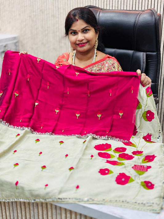 Space Georgette Saree