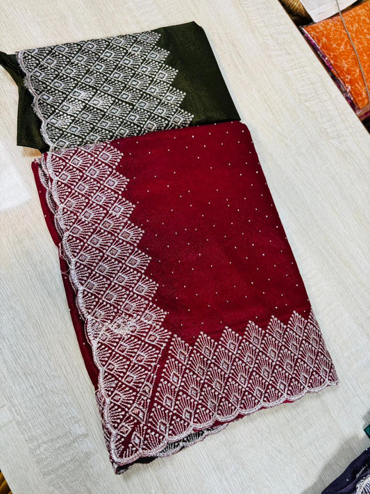 Space Silk in Embroidery Cutwork