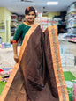 Coffee Kanchi Silk Saree
