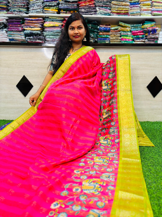 Rangkot Moonga Crepe Saree