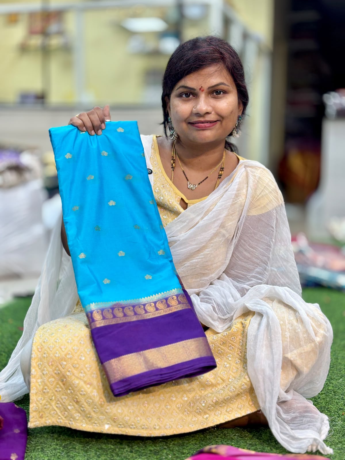 Mysore crepe Sarees