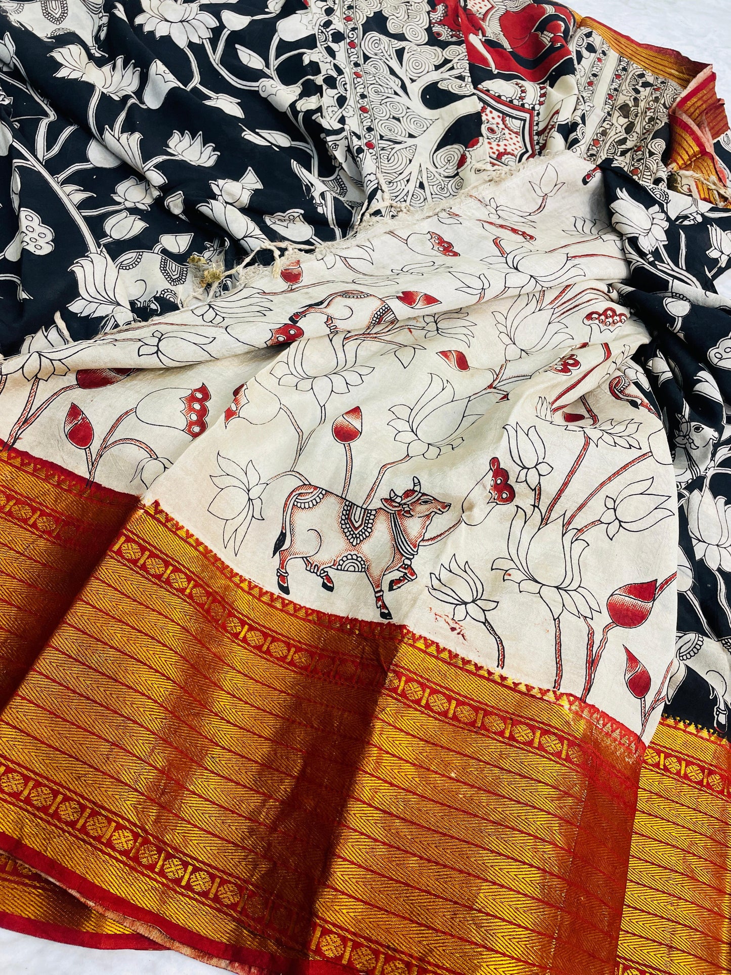 Pen Kalamkari Silk