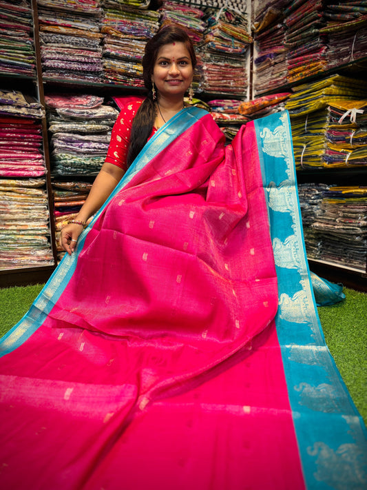 Mangalagiri uppada tissue Pattu sarees
