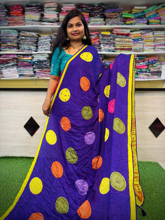 Moss Chiffon Bandhini